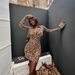 Women's Sexy Leopard Print Polo Collar Dress European American Style Slim Long Sleeve Bodycon Skirt Hot Girl Cross Border Popular Clothing_ecoleips.com