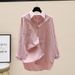 Women’s Oversized Cotton Shirt – Korean-Inspired Loose Fit Long Sleeve Blouse For Casual & Layering_ecoleips.com