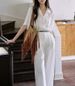 Verve Jicouture "Nanyang Holiday" Loose Short Sleeve Cuban Collar Shirt For Women Summer French Casual Top_ecoleips.com