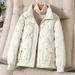 Women’s Short Puffer Jacket – Winter 2025 Trendy Oversized Coat With Thickened Feather Cotton, Slimming Fit & Stand Collar_ecoleips.com