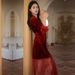 Voya Lace Women, Bride Bridesmaid, Long Velvet Robe For Spring And Autumn, Wedding Red Pajamas_ecoleips.com