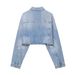 Glitter Denim Jacket & High-Waist Straight Leg Pants Set – Women's Rhinestone Embellished Casual Outfit For Urban Style_ecoleips.com