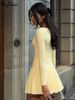 Hugcitar Elegant V Neck Long Sleeve Ruched Frill Sexy Pleated Mini Dress Autumn Women Clothes Birthday Party Vacation Wholesale_ecoleips.com