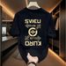 New Cotton Fashion Sense Printing Short-sleeved T-shirt Unisex Men Summer Tide Loose Hundred Tops_ecoleips.com