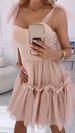 Women's Clothing Suspender Evening Dress Transparent Yarn Dreamy Short Fairy Skirt_ecoleips.com