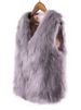 K Faux Fur Coat Vest For Women; Warm Vest Coat_ecoleips.com
