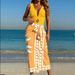 Women's Clothing Retro Deep V Printed One Piece Swimsuit Sexy Hot Spring Resort Beach Swimwear_ecoleips.com