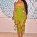 AD288 Cross-Border Summer New Product European And American Women's Fashion Sexy Strap Tassel Halter Neck Bodycon_ecoleips.com