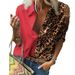 Aria Basics Aria Basics 2022 Autumn/Winter European And American Cross-border Women's Long-sleeve Printed Leopard Print Loose_ecoleips.com