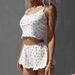 Women's Clothing New Fashion Sleeveless Suspender Shorts Suit Fresh Floral Waist Baring Home Pajamas_ecoleips.com