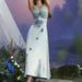 Lacema Butterfly Pearl French Holiday Style Heavy Industry Hanging Neck Blue Flower Satin Fairy Dress Summer_ecoleips.com