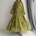 Ladies New Muslim Chiffon Belt Robe Fashion Elegant Dress_ecoleips.com