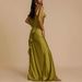 Women's Clothing New Sling Slit Dress INS Casual Loose Holiday Satin Dress_ecoleips.com