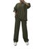Women's Casual Two-Piece Set: Solid Color Top With High-Waisted Straight-Leg Pants For Everyday Elegance_ecoleips.com