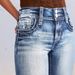 2025 European And American Women's Clothing Cross-border High-waisted Stretch Washed Simple Slim-fit Long Denim_ecoleips.com