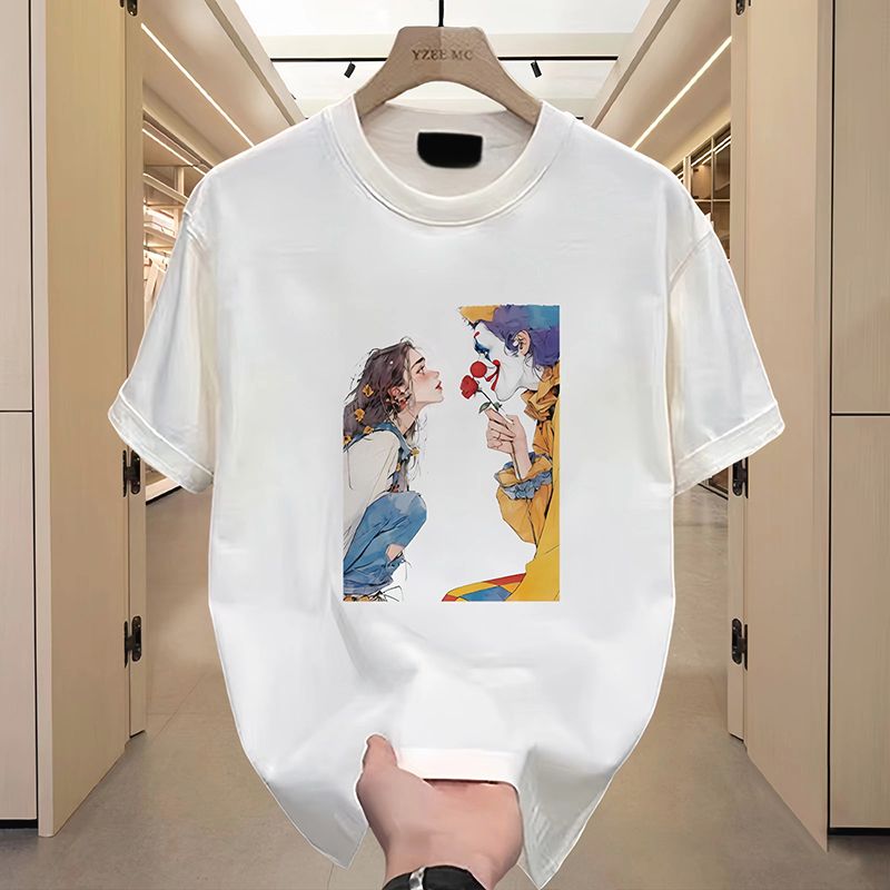 Men And Women Casual Loose Round Neck High-quality Short-sleeved T-shirt XS-2XL_ecoleips.com