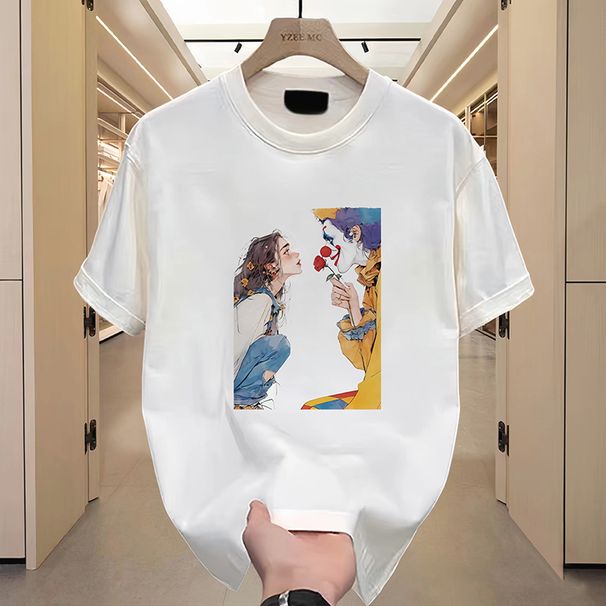 Men And Women Casual Loose Round Neck High-quality Short-sleeved T-shirt XS-2XL_ecoleips.com