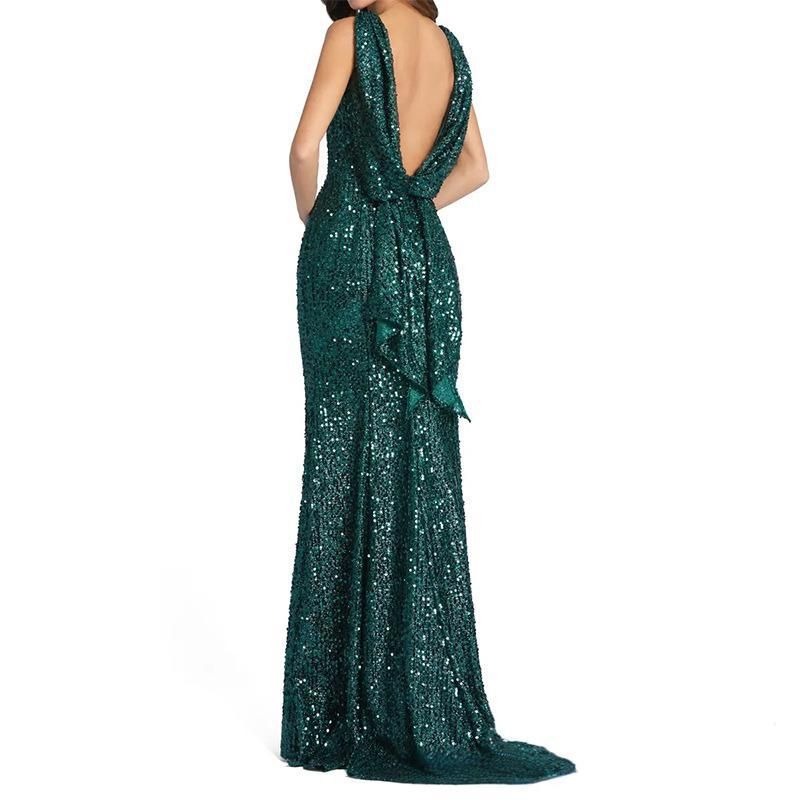 Women's Clothing New Large Size Large Skirt Party Evening Dress_ecoleips.com