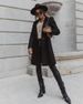 Casual Long-Sleeve Tweed Coat For Women – Lightweight Polyester Jacket (Gray/Black/Wine/Pink/Army Green/Dark Green/Chocolate/Blue/Beige, S-XXL)_ecoleips.com