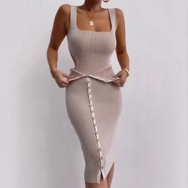 Women's Clothing Women's Sexy Hollow Lace Jumpsuit Skirt Suit Button Detail Slit Hip Design Style Fashion For Formal & Casual For Women_ecoleips.com