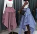 High-Waisted Irregular Tie-Up Casual A-Line Midi Skirt For Women Summer Fashion_ecoleips.com