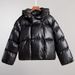 girl Girl 2025 Winter Women's Padded Jacket Trendy Street Style Short Hooded Cotton Coat_ecoleips.com