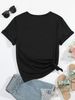 European And American Cross-border Foreign Trade Women's Clothing Pencil Pattern Round Neck Printed Short-sleeve T-shirt_ecoleips.com