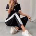 Dandelion Print Casual Comfortable Style Pant Set Short Sleeved Top With Trousers Spring/Summer Season Women's Fashion_ecoleips.com