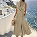 2026 Cross-Border Foreign Trade French Casual Fashion Elegant Linen Cotton Sleeveless Dress Women For Beach Vacation_ecoleips.com