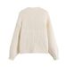 K Versatile Temperament V-neck Knitted Cardigan Fashionable, Gentle, Sweet, Three-dimensional Strawberry Short Sweater Jacket_ecoleips.com