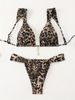 Verve 2025 New Printed Tie Swimwear Women's Three-Piece Sexy Beach Bikini Hot Spring Swimsuit_ecoleips.com