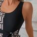New Women's Quick Drying Plus Size Gathering Split High Waist Conservative Swimsuit_ecoleips.com