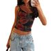 2026 European And American Foreign Trade New Women's Clothing Cross-border Hot-selling Sexy Lace-printed Camisole_ecoleips.com