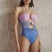 Women's Clothing New Arrival Swimsuit Women's Gold Plated Round Buckle Decorative Three-Color Hollow-Out Stitching Sexy Swimsuit Suit Women_ecoleips.com