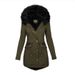 girl Cross-Border Size Jacket Women's Fashion European And American Style Autumn Winter Thickened Fur Collar Hooded_ecoleips.com