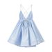 TARUXY Deep V-Neck Strappy Dress Women's Solid Slim Lace Up Backless Sexy 2026 Summer New Fashion Vacation Party Dress Female_ecoleips.com