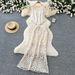 Women's Hollow out Crochet Lace Two Piece Set with Tassel Slimming Elegant Vest And Skirt Summer 2026_ecoleips.com