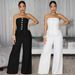 Women's Sexy Strapless Backless Jumpsuit C7628 Fashion Casual Wide Leg_ecoleips.com