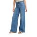 Cross-border European And American Women's Fashion Basic High-waisted Wide-leg Jeans, Casual Loose Versatile Mom Jeans_ecoleips.com