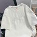 Women's Clothing Plus Size Lace Embroidered T-Shirt 300g Lace Composite Real Photos Original Quality Women's Clothing Tops_ecoleips.com