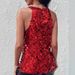 Women's Clothing New Women's Suspender Sequin Vest Sleeveless Shiny Top_ecoleips.com