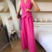 Women's Clothing Retro Solid Color Single Breasted Vest Vest Two Piece Set High Waist Wide Leg Trousers Fashion Suit_ecoleips.com
