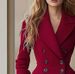 Elegant Double-Breasted Wool Coat – Women’s Long Overcoat For Autumn & Winter (Red, S-XL, Classic & Warm)_ecoleips.com