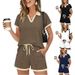 Women's European American Style Short Sleeve Tracksuit Set Summer Youthful Fashionable Two Piece Pant Set Regular Size_ecoleips.com