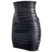 Women's Clothing PU Leather Skirt Half Length Skirt Large Size Skirt Female Zipper Skirt Pleated Skirt Hip_ecoleips.com