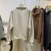 Real Shot Of Thin Composite POLO Collar Long-sleeve Sweatshirt Women, Suitable For Spring And Autumn, Plus Size, Loose_ecoleips.com