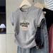 Women's Slim Fit Cotton T-Shirt Short Sleeve round Neck Summer Style Korean Fashion Irregular Design Versatile Instagram Style Top_ecoleips.com