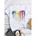 European And American Cross-border Foreign Trade Clothing, Heart Paw Print Round Neck Printed Women's Short-sleeve_ecoleips.com