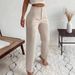 High-Waisted Wide Leg Pants In Beige - Stretchy Straight Leg Cropped Trousers For Women (XS-XL) | Comfortable & Stylish Casual Pants_ecoleips.com
