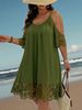 Plus-Size Simple Elegant Versatile Lace Women's Dress_ecoleips.com